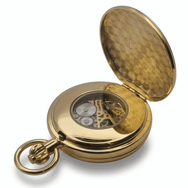 Gold Victorian Sphere Double Hunter Fob Watch