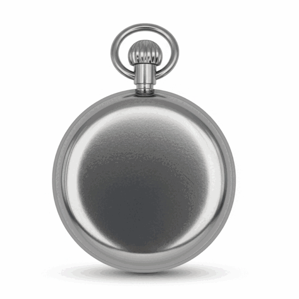FAC-110-pocket-watch-2 Silver Mechanical Open Dial Pocket Watch