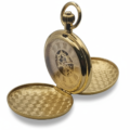 Polished Gold Double Hunter Fob Watch