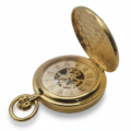 Polished Gold Double Hunter Fob Watch
