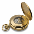 Polished Gold Double Hunter Fob Watch