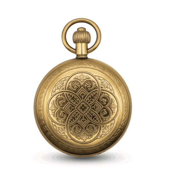 FAC-136-pocket-watch-1 Gold Greek Emblems Fob Watch pocket watch