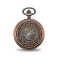 Bronze Greek Symbol Half Hunter Pocket Watch pocket watch