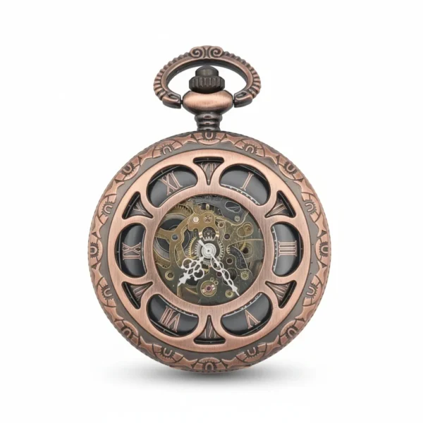 FAC178-pocket-watch-1 Flower Half Hunter Pocket Watch pocket watch