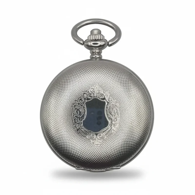 Polished Silver Hunter Fob Watch