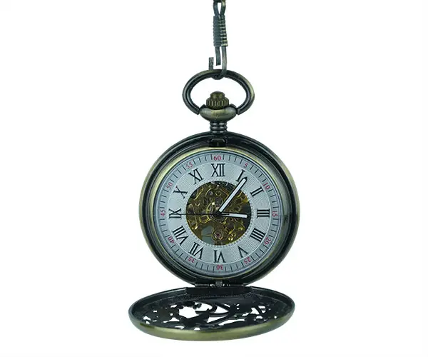 Audubon Gold-Tone Two-Sided Pocket Watch