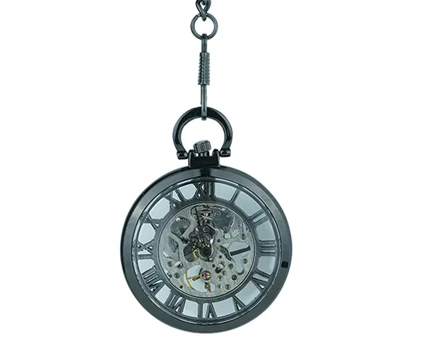 Mountbatten Gunmetal Tone Pocket Watch