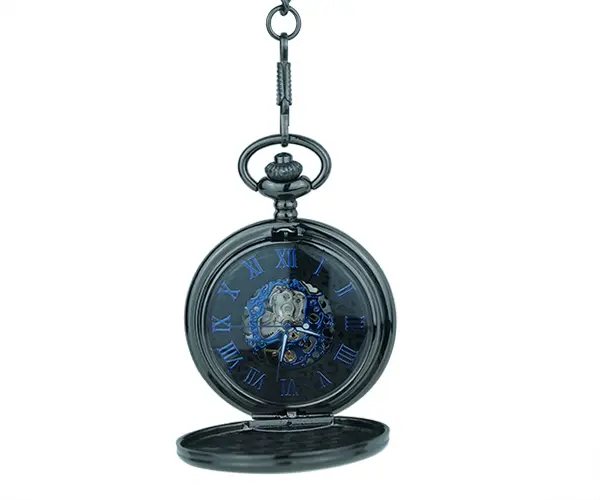 Wessex Gunmetal Tone Pocket Watch