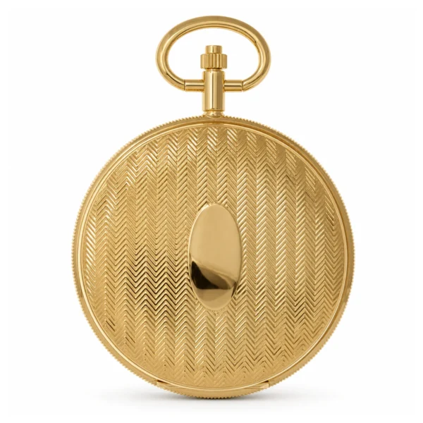 Gents 41mm Gold Plated Swiss Quartz Pocket Watch - image 1 Gents 41mm Gold Plated Swiss Quartz Pocket Watch