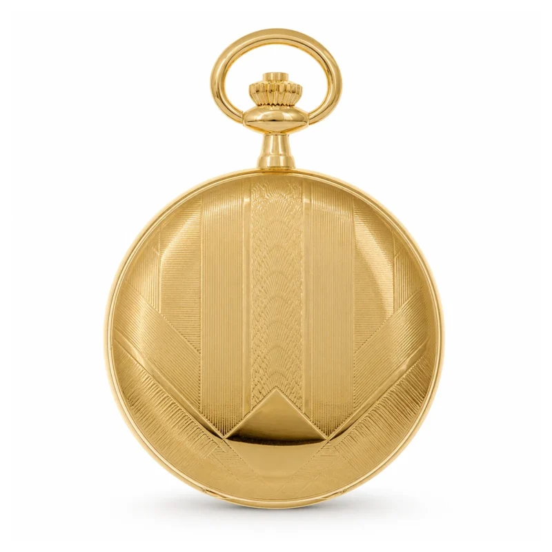 Gents 41mm Gold Plated Swiss Quartz Pocket Watch