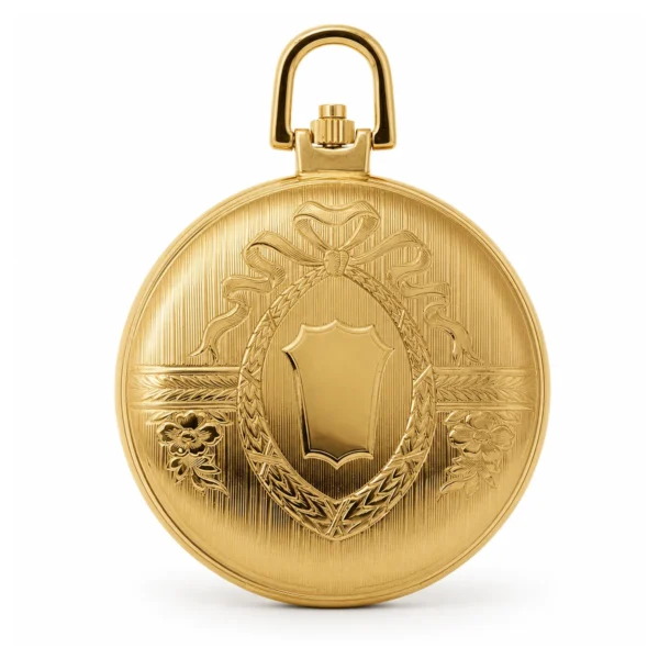 Gents 41mm Gold Plated Swiss Quartz Pocket Watch - image 1 Gents 41mm Gold Plated Swiss Quartz Pocket Watch