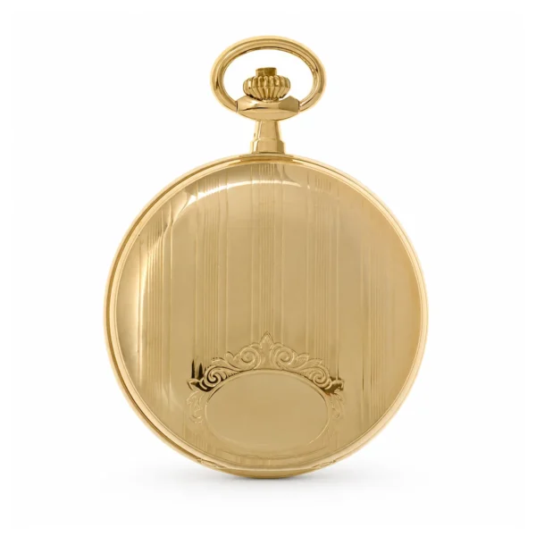 Gents 48mm Gold Plated Swiss Quartz Pocket Watch - image 1 Gents 48mm Gold Plated Swiss Quartz Pocket Watch
