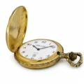 Gents 48mm Pewter Antique Gold Plated "Chevrolet" Swiss Quartz Pocket Watch