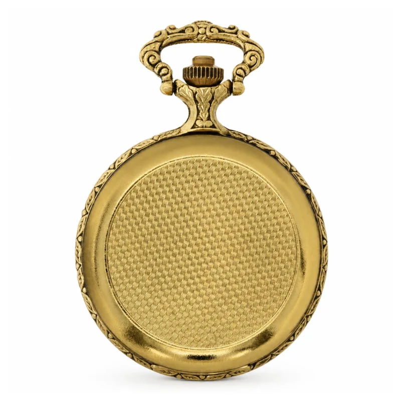 Gents 48mm Pewter Antique Two Tone Gold Plated “No.1 Dad” Swiss Quartz Pocket Watch – image 2 Gents 48mm Pewter Antique Two Tone Gold Plated "No.1 Dad" Swiss Quartz Pocket Watch