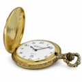Gents 48mm Pewter Antique Two Tone Gold Plated "No.1 Dad" Swiss Quartz Pocket Watch