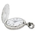 Gents 48mm Pewter Antique Rhodium Plated “Truck” Swiss Quartz Pocket Watch
