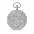 Gents 45mm Pewter Antique Rhodium Plated "Brighton" Swiss Quartz Pocket Watch