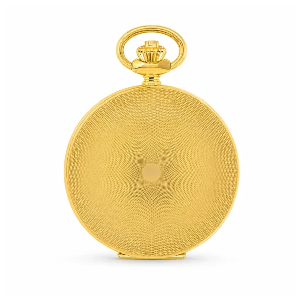 Gents 42mm 18ct Solid Gold Skeleton Mechanical "Wesley" Pocket Watch