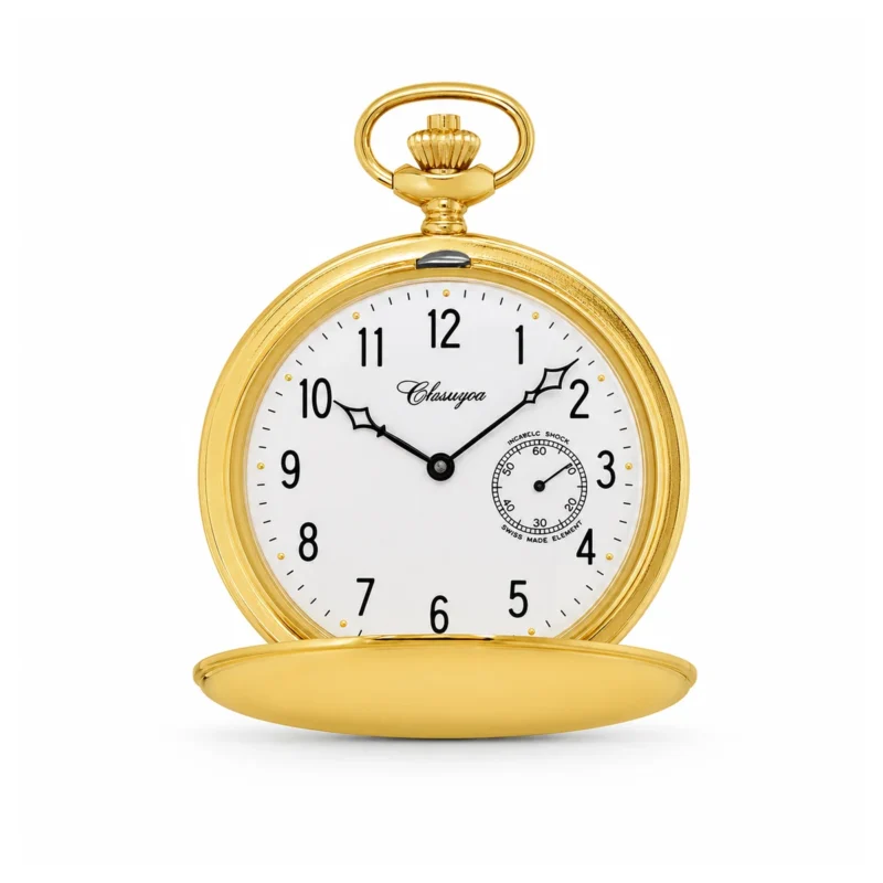 Gents 42mm Solid Gold Skeleton Mechanical "Taylor" Pocket Watch