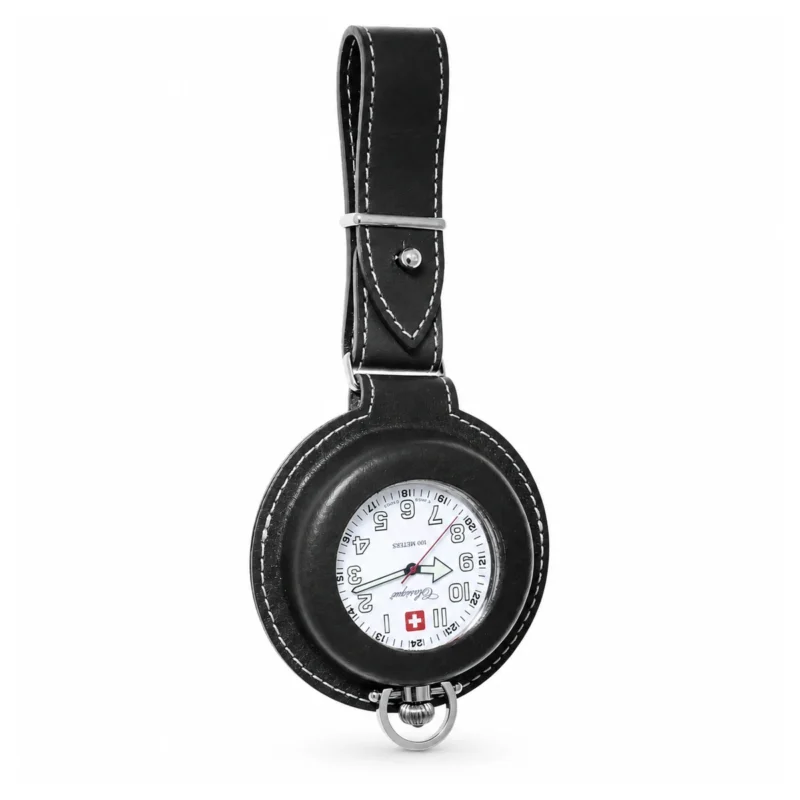 Gents Open Face Stainless Steel “Denver” Swiss Quartz Pocket Watch – image 2 Gents Open Face Stainless Steel "Denver" Swiss Quartz Pocket Watch